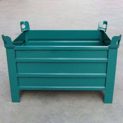 Large Iron Frame Metal Parts Storage Workshop Box Turnover Box for Iron Scrap photo-3