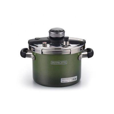 OEM 6L Stainless Steel Pressure Cooker Thickened Explosion-Proof Enamel Coating Pot photo-5