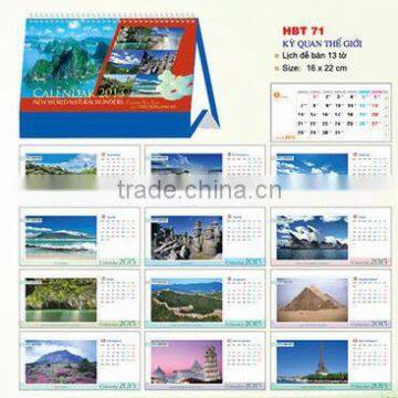 Desktop Calendar Printing selecting different well
