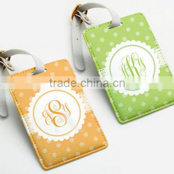 High Quality Pu Leather Luggage Tag