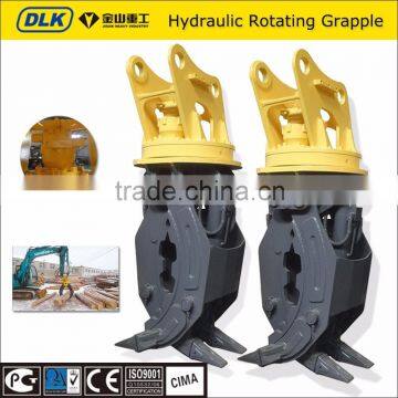 Excavator Hydraulic Rotating Wooden Grapple Log Grapple with CE certification