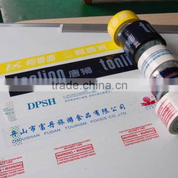 LOw price waterproof printed tape / self adhesive printed tape