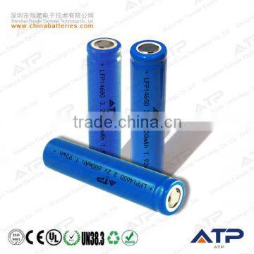 Wholesale Alibaba 14650 lithium iron phosphate batteries / 14650 3.2v lifepo4 battery 600mah / 3.2v 600mah ifr 14650 battery