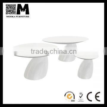 repica design fiberglass round dining table