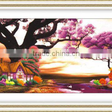 2014 New Design Beautiful Scenery 3D Cross Stitch Kits