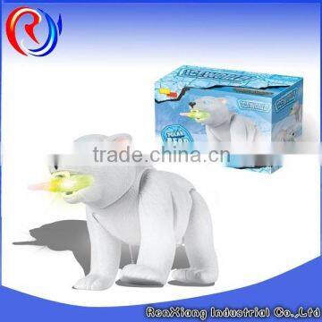 Wild animals electric plastic polar bear toy