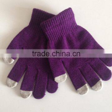 Ladies Knitted Driving Gloves Touch Screen Solid Gloves Texting Capacitive Smartphone photo-4