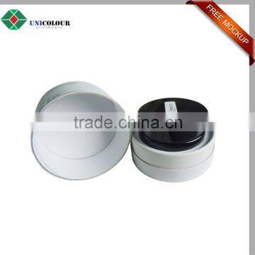 Custom luxury empty cosmetic cream round tube box
