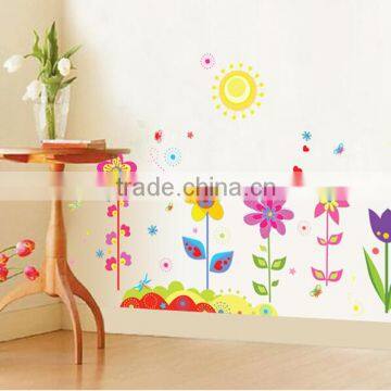 Garden Flowers Baby Nursery Peel & Stick Wall Sticker Decals Flower Wall Stickers photo-3
