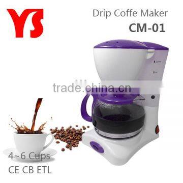 UL ETL FDA approval 4 cup drip coffee maker