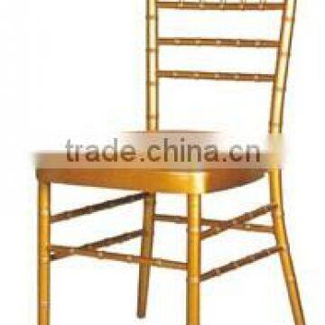 Modern Fabric Weeding Chiavari Chair Aluminum Bamboo Hotel Chair BY-1235