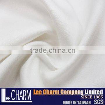 Taiwan White Cotton Elastane Satin Fabric