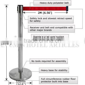 Stainless Steel Retractable Belt Poles photo-2