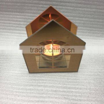 2016 wholesale top sale ceramic house tealight holder