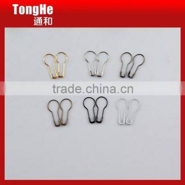 Factory supply Colorful Iron pear shape safety pin for garment tags