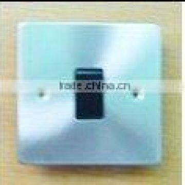 BS standard wall switch, stainless steel plate