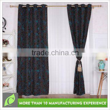 Window curtains design Polyester Window use jacquard cold room curtain