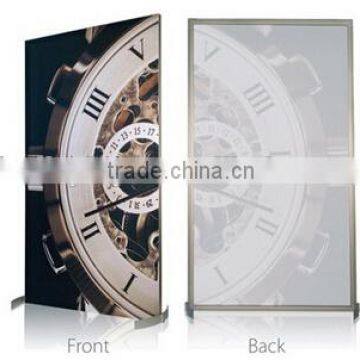 frameless tension fabric frame free standing double sided frame stand