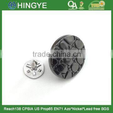 2015 New Arrival 18mm Gunmetal Plating Metal Jeans Button for Jeans J1512 photo-4