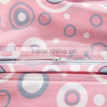 50% Cotton 50% Polyester 180TC Pigment Printing Pink Round Design for Bedding Set