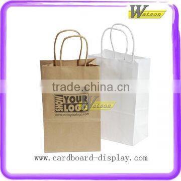 Eco-Friendly coffee bag brown kraft paper shopping bag Paper Handle Bag