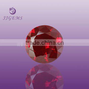 Beautiful rose cut round shape red corundum