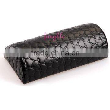 Good quality nail beauty armrest leather black golden red pink hand arm rest pillow