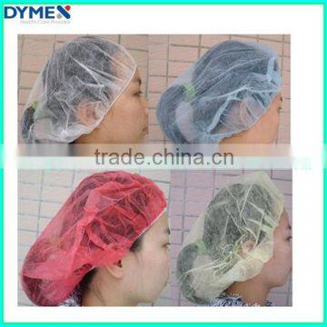 Dymex Colorful 18'' 19'' 20'' 21'' PP Non woven Round Mob Bouffant Disposable Cap