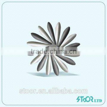 Metal flower shaped wall art decor for home