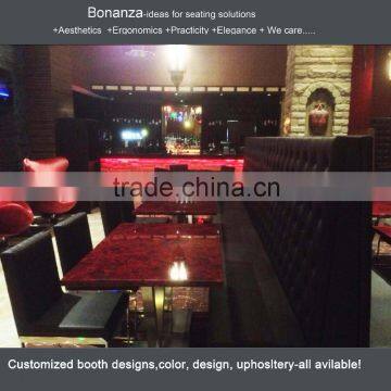 Modern style restaurant furniture booth design FK-1006# custom restaurant booth