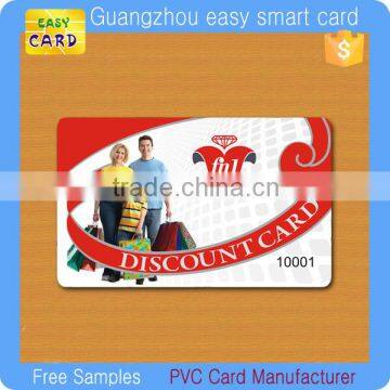 Cheap MF Classic(R) 1K smart pvc plastic rfid discount card