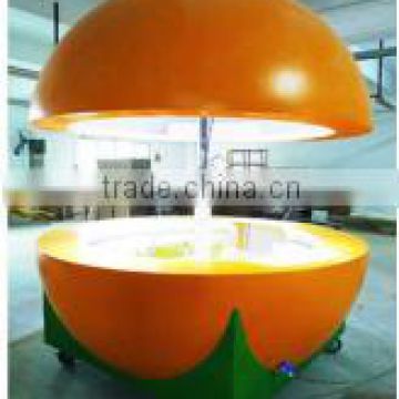 China manufacture high quality outdoor orange bar kiosk for sale