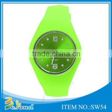 2015 Unisex chinese beautiful bling wristband colorful silicone vogue watch