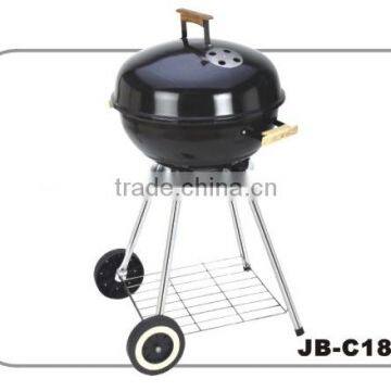 bbq grill with wooden handle,with grill pan