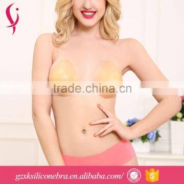 Sexy Girl Breast Enhancement Bra Plus Size Front Closure Silicone Adhesive Invisible Push Up Brassiere