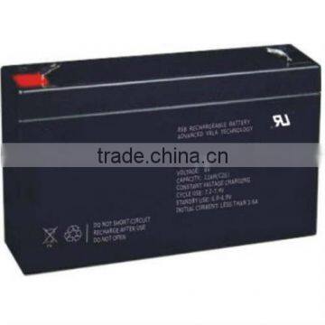 lead-acid 6v 12ah 20hr battery