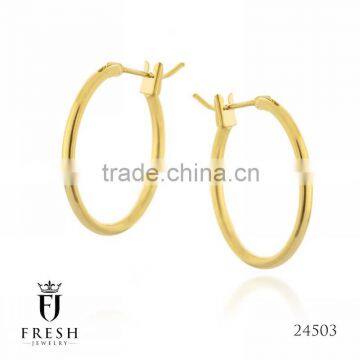 Fashion Gold Plated Earring - 24503 , Wholesale Gold Plated Jewellery, Gold Plated Jewellery Manufacturer, CZ Cubic Zircon AAA