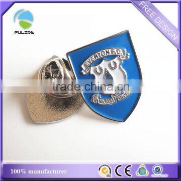 soft enamel shield shaped metal lapel pins souvenir badge