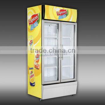200 - 1600 LITERS DOUBLE GLASS DOOR DISPLAY BEVERAGE MERCHANDISERS photo-6
