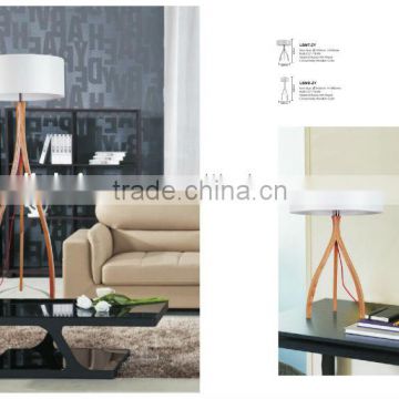 Stylish wood table lamp/floor light LBMT-ZY/LBMD-ZY