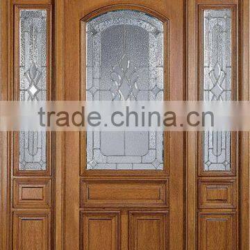 Luxury Wood Glass Doors Design With Side Lite And Transom DJ-S9123MSTHS