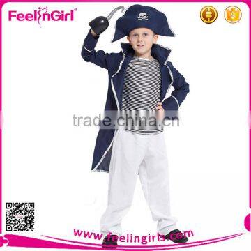 2015 Wholesale boys pirate costumes with hat