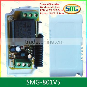 SMG-801V5 Long range wireless 12v garage door remote controller transmitter receiver