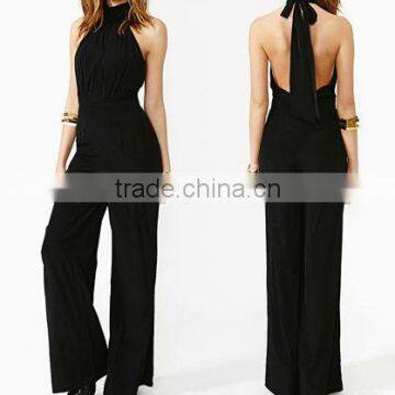 Solid Cotton Girls Wear Designer Jumpsuit Sexy Girls Long Dress