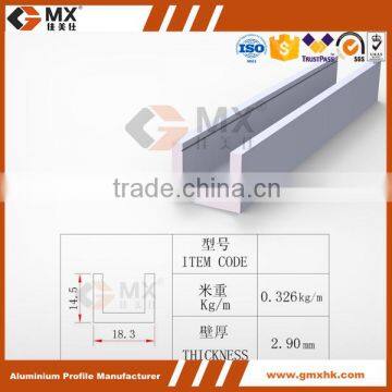 price en aluminium profile with sand blasting