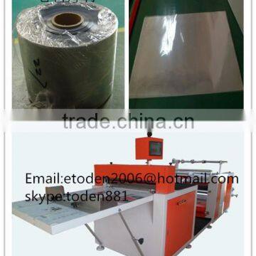 clear PET roll material sheet cutting machine