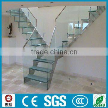 Interior Straight Tempered Glass Stair Glass Stair Prices for Sale--YUDI photo-3
