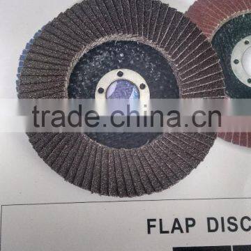 505 LG.W 4'' 100*16 Brown Fused Alumina Abrasive Flap Disc photo-2