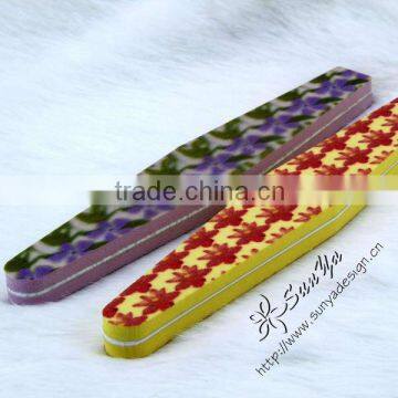 blue nail file emery board
