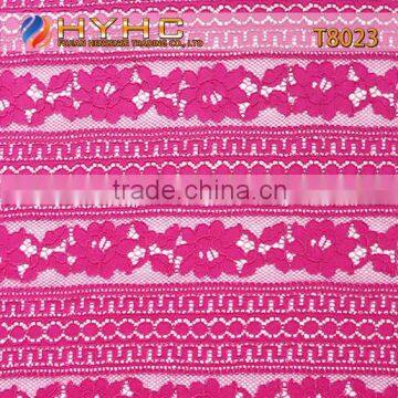 2016 High Quality Nylon/Cotton Strand Lace Fabric Top Selling T8023